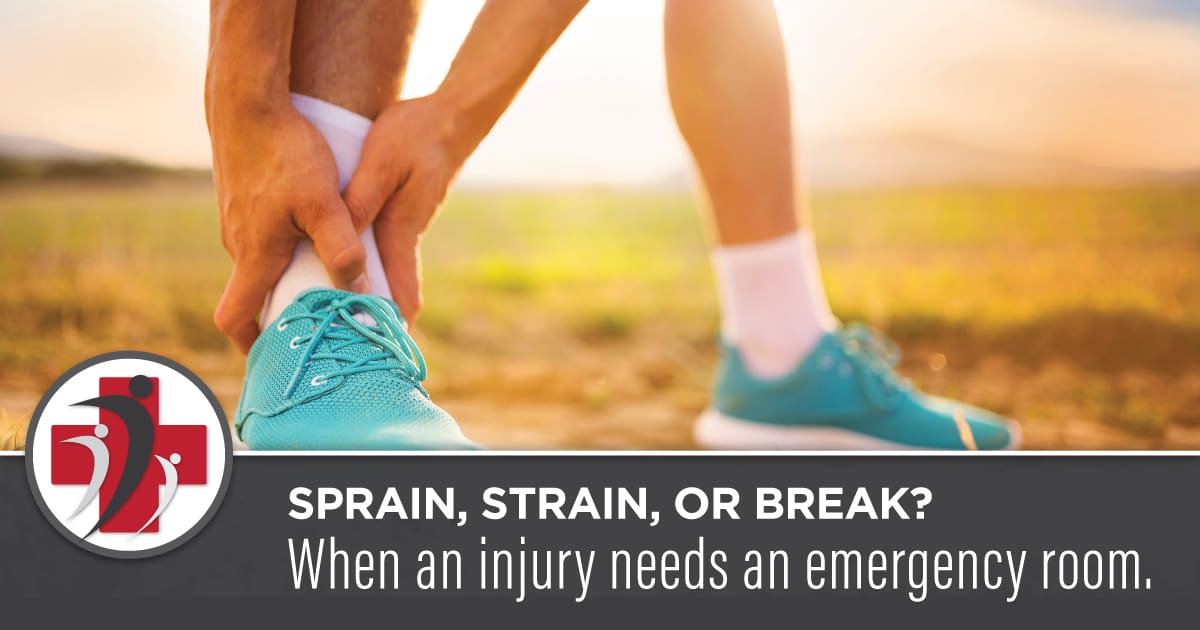 Sprain, Strain, or Break? When an injury needs an emergency room. 
